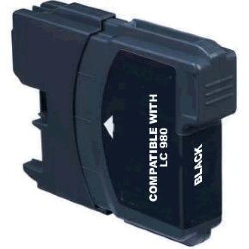 Brother LC 980 black, kompatible Druckerpatrone mit 15ml Inhalt, ersetzt die Brother LC-980BK
