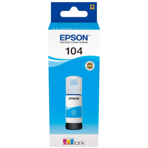 Epson T-104 Cyan Nachfülltinte C13T00P240