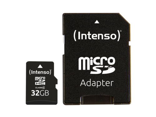 Intenso MicroSDHC 32GB +Adapter CL4