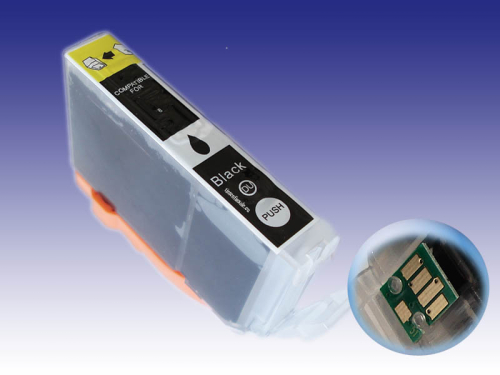 Canon CLI-8 kompatible Druckerpatrone, mit Chip, black mit 12ml Inhalt ersetzt die CLI-8BK
