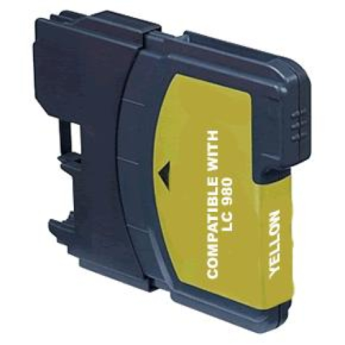 Brother LC 980 yellow, kompatible Druckerpatrone mit 20ml Inhalt, ersetzt die Brother LC-980Y
