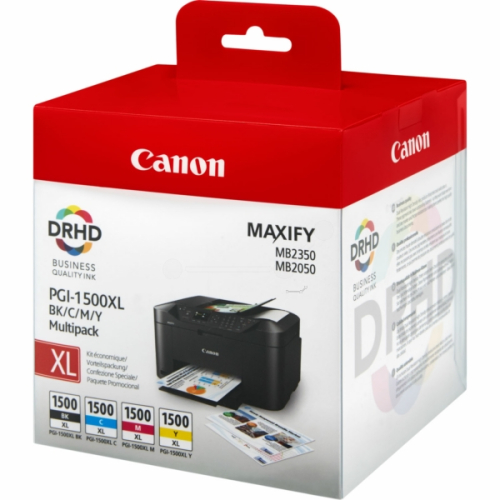 Multipack Original Canon PGI-1500XL Tintenpatronen BK/C/M/Y