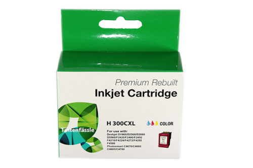 Rebuilt HP 300XL Premium Druckkopfpatrone Color, ersetzt CC644E