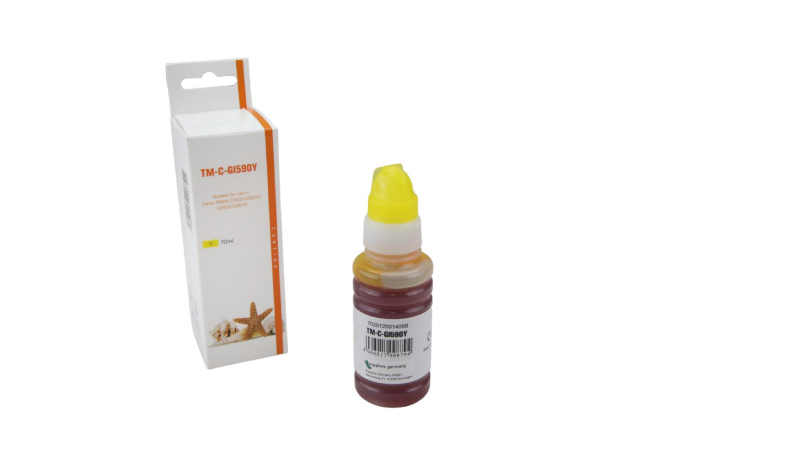 Tintenflasche, kompatibel zu Canon GI-590 Yellow (1606C001)
