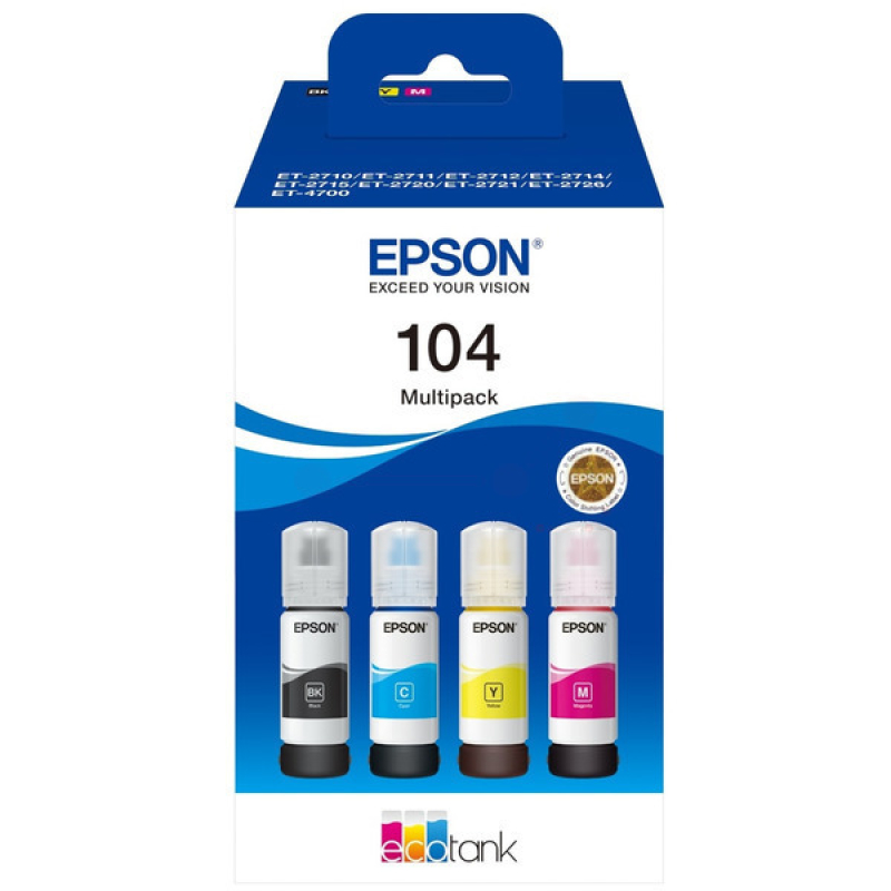 Epson T-104 Multipack Nachfülltinte C13T00P640
