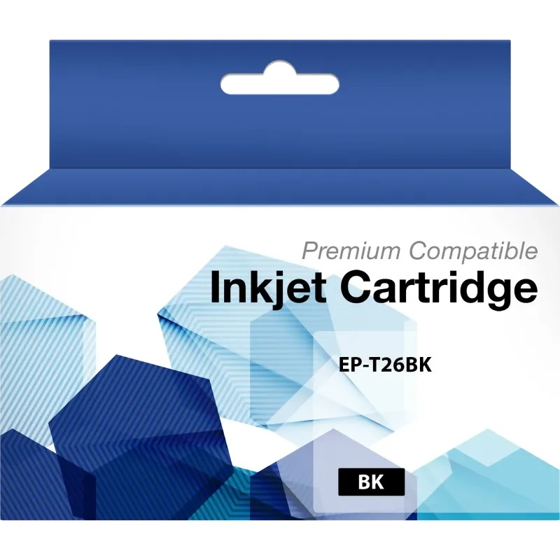 Kompatible T-26XL Premium Tintenpatrone Schwarz ersetzt Epson C13T26214010