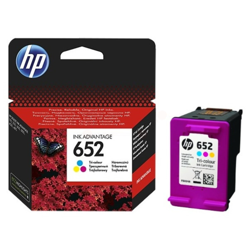 Originale HP 652xl Druckkopfpatrone Tri-Color F6V24AE