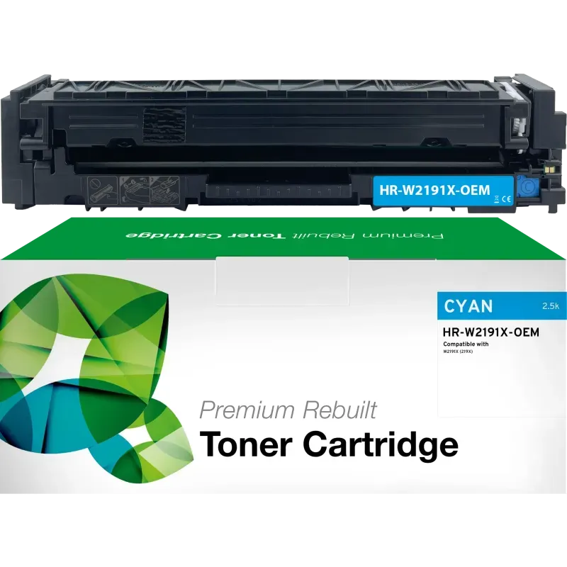 Recycelter W2191X Premium HP Toner Cyan Nr. 219X