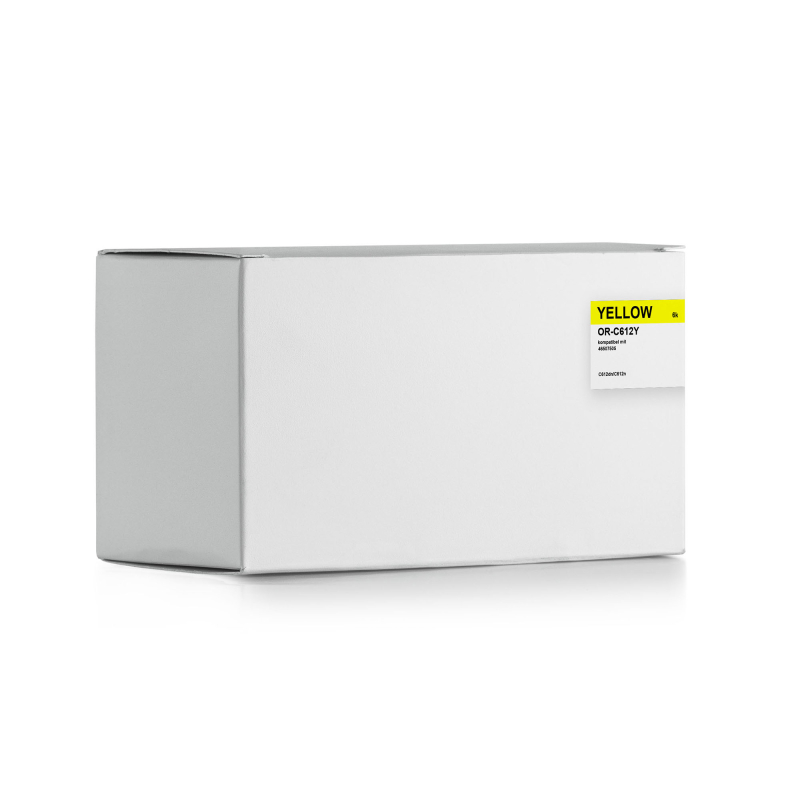 Rebuilt OKI C-612 Toner Yellow (46507505)