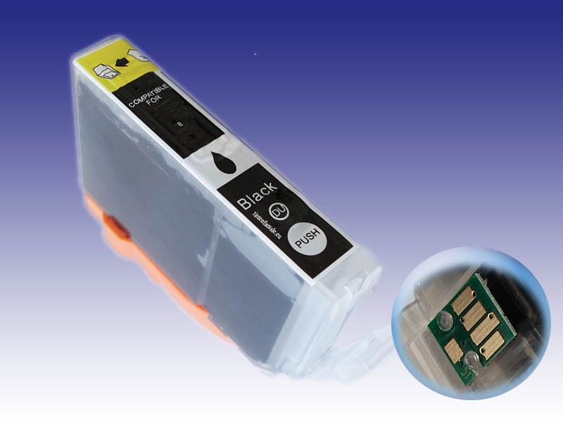 Canon CLI-8 kompatible Druckerpatrone, mit Chip, black mit 12ml Inhalt ersetzt die CLI-8BK
