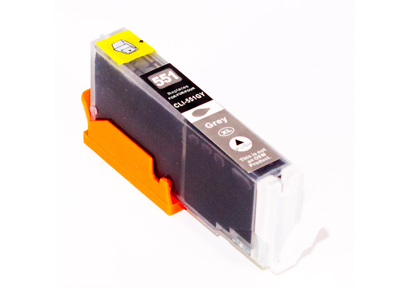Canon CLI-551XL kompatible Tintenpatrone grau 15ml Inhalt ersetzt CLI-551XL GY