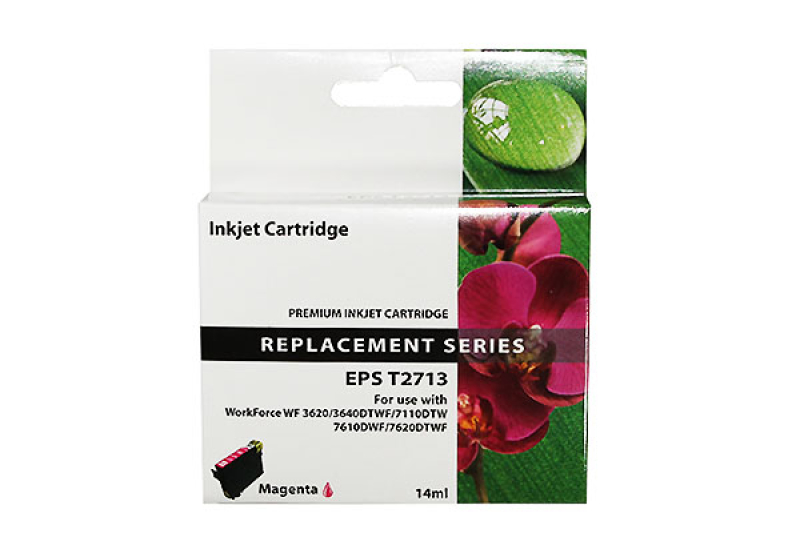Premium T-2713xl kompatible Tintenpatrone Magenta für Epson mit 14ml Inhalt