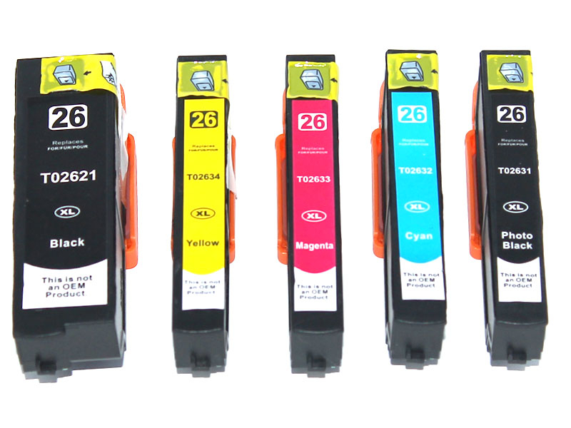 Multipack 6 alternative Tintenpatronen für Epson T2636 XL
