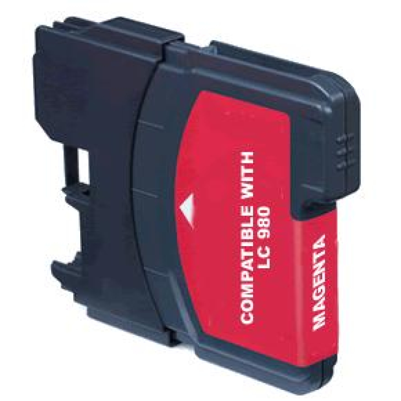 Brother LC 980 magenta, kompatible Druckerpatrone mit 20ml Inhalt, ersetzt die Brother LC-980M