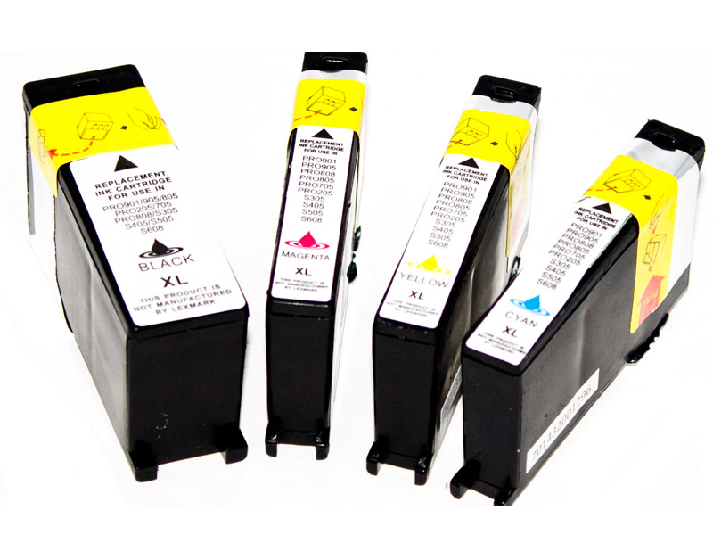 Multipack kompatibel zu Lexmark Nr.100XL, 4 Patronen