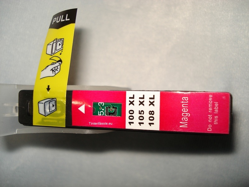 Lexmark Nr.100 kompatible Druckerpatrone mit Chip, magenta mit 10ml Inhalt, ersetzt 14N0901E