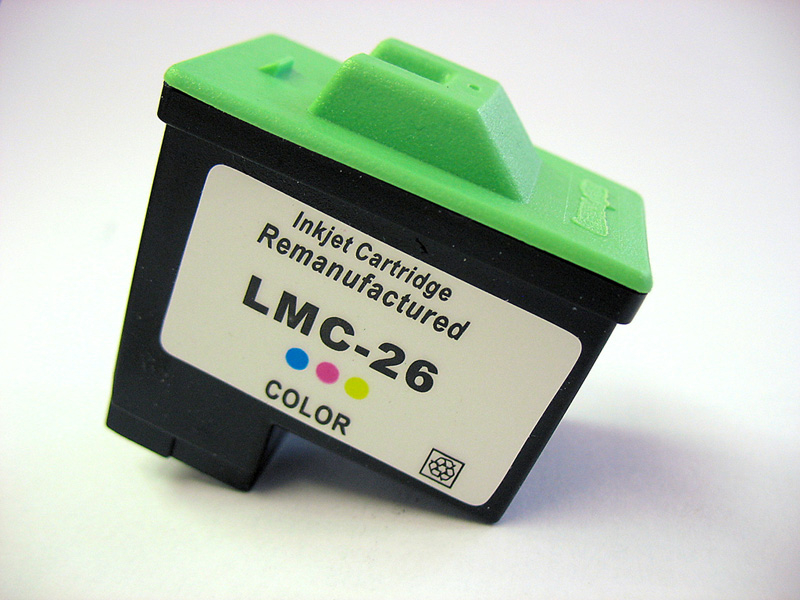 Lexmark Nr.26 kompatible Druckkopfpatrone, refill, black mit 12,5ml Inhalt, ersetzt 10N0026E