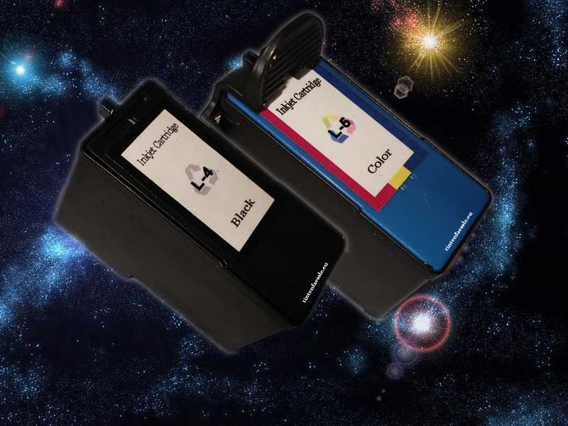 Multipack Lexmark Nr.4 & 5, 2 kompatible Druckerpatronen, refill, black + color, ersetzt 18C1974 / 18C1960E