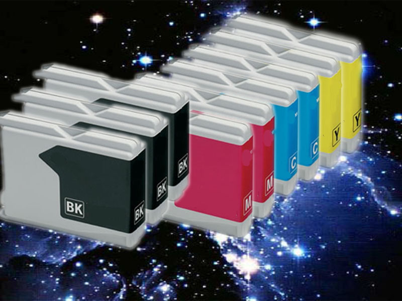 Multipack, 9 kompatible Brother Druckerpatronen LC 1000xxl, mit 37ml Inhalt je Patrone, ersetzt die Brother LC1000BK/C/M/Y