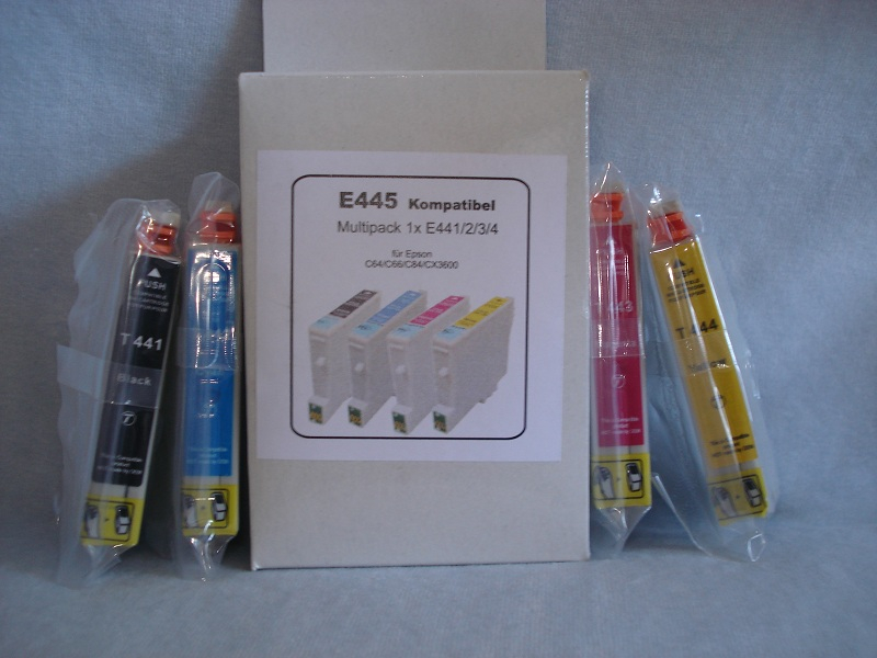 Mutipack Epson T0445 kompatible Druckerpatrone, T0441- T0444, ersetzt 8715946361161