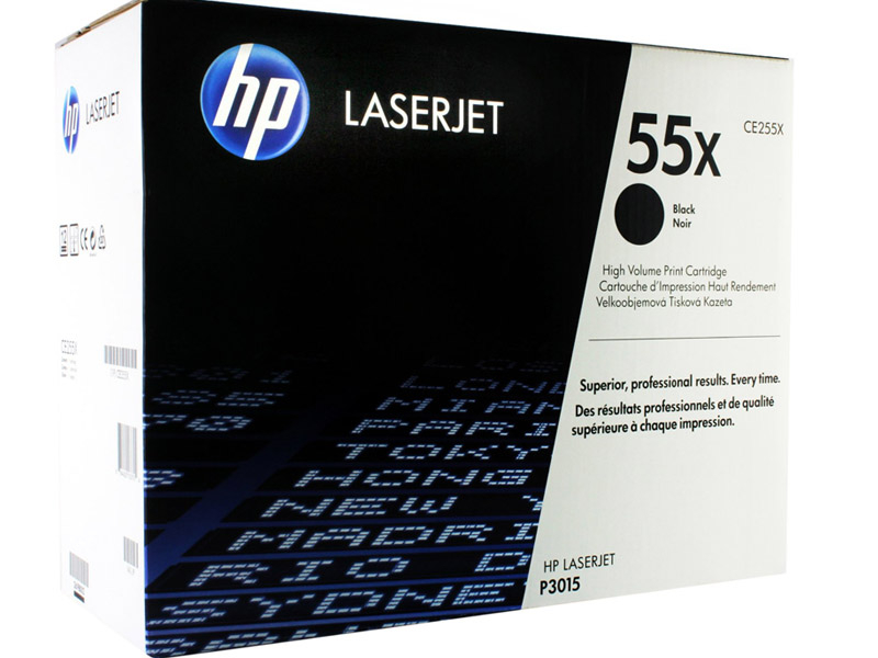 HP 55X Original HP LaserJet Tonerkartusche Schwarz mit hoher Reichweite