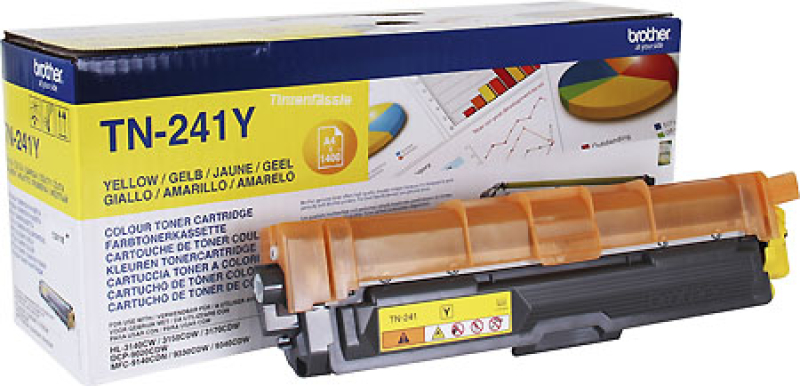 Original TN-241 Brother Toner Yellow 1400 Seitenleistung