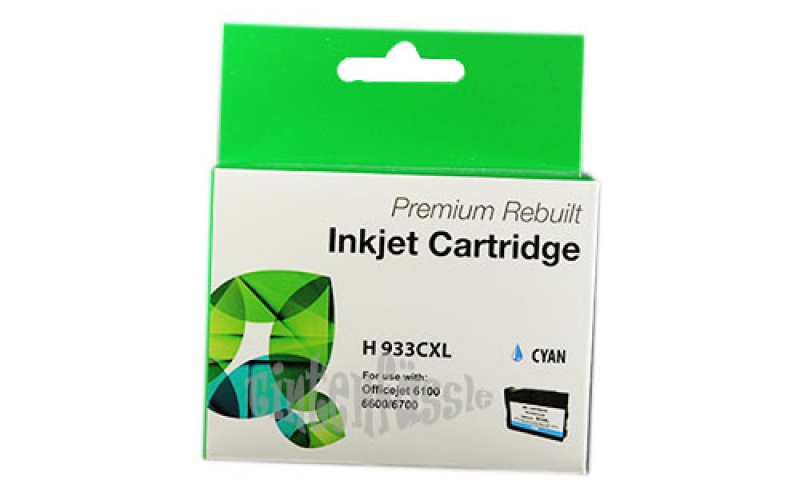 Rebuilt HP 933XL Premium Tintenpatrone Cyan ersetzt CN054AE