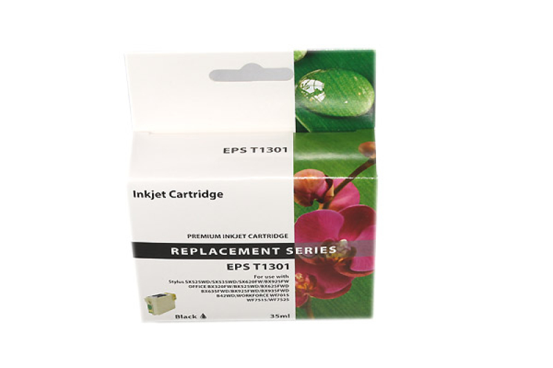 Kompatible Premium Tintenpatrone ersetzt Epson T-1301 Schwarz 35ml