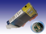 Canon CLI-8 kompatible Druckerpatrone, mit Chip, cyan mit 12ml Inhalt ersetzt die CLI-8C