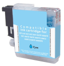 Kompatible Druckerpatrone Brother LC 1100, cyan mit 20ml Inhalt, ersetzt die Brother LC1100C