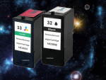 Sparpack kompatible Druckkopfpatronen, refill Lexmark No.32 + No.33, black + color mit je 21ml Inhalt, ersetzt 80D2951