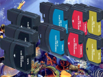 Multipack, 9 kompatible Brother Druckerpatronen LC 1100, ersetzt die Brother LC1100BK/C/M/Y